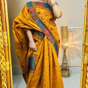 ১৪ হাতের পিওর সুতি শাড়ি (2)