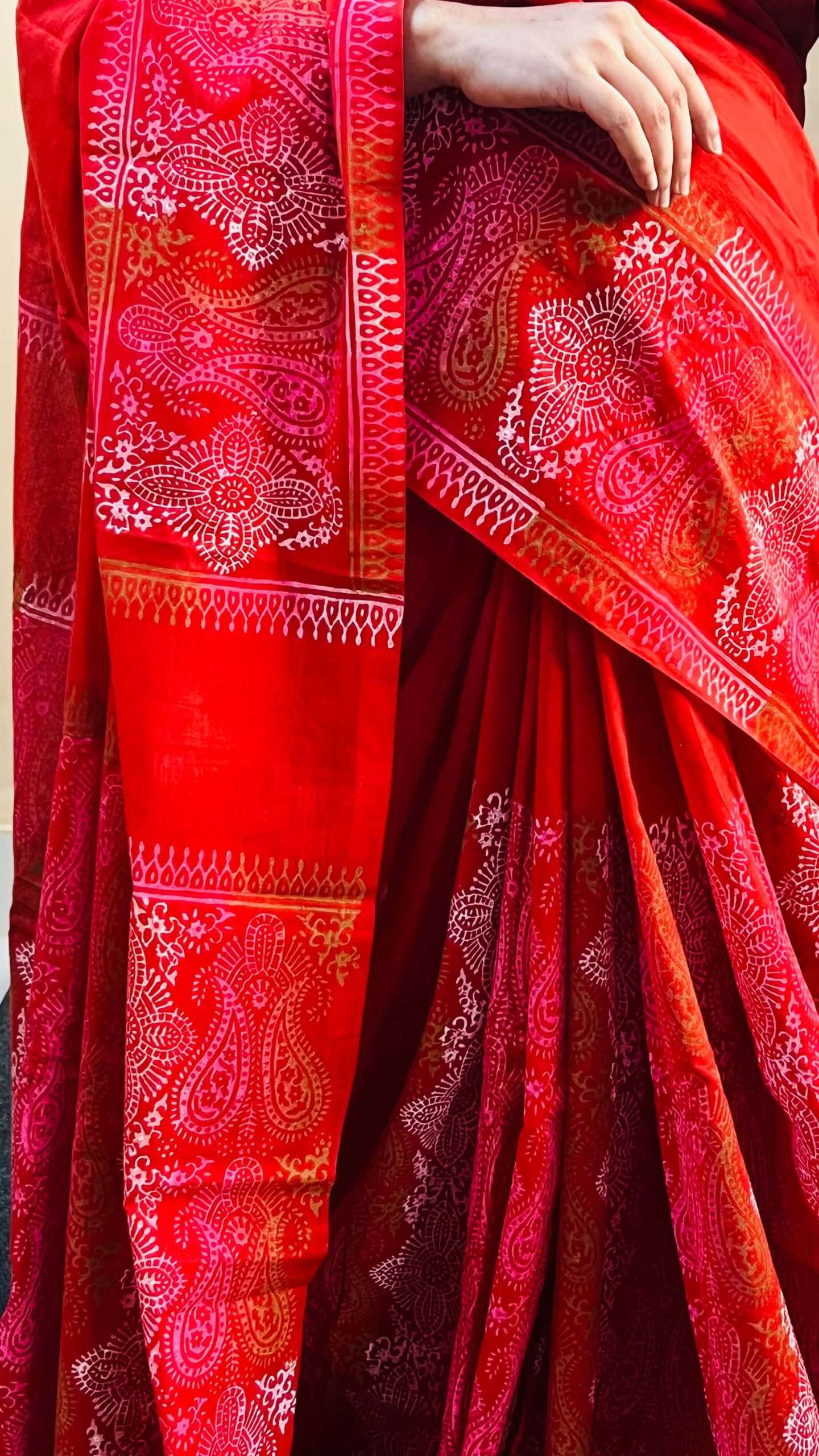 ১৪ হাতের পিওর সুতি শাড়ি (2)