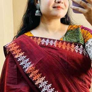 ১৪ হাতের পিওর সুতি শাড়ি (3) copy 0