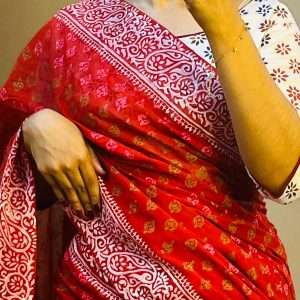 ১৪ হাতের পিওর সুতি শাড়ি (4)