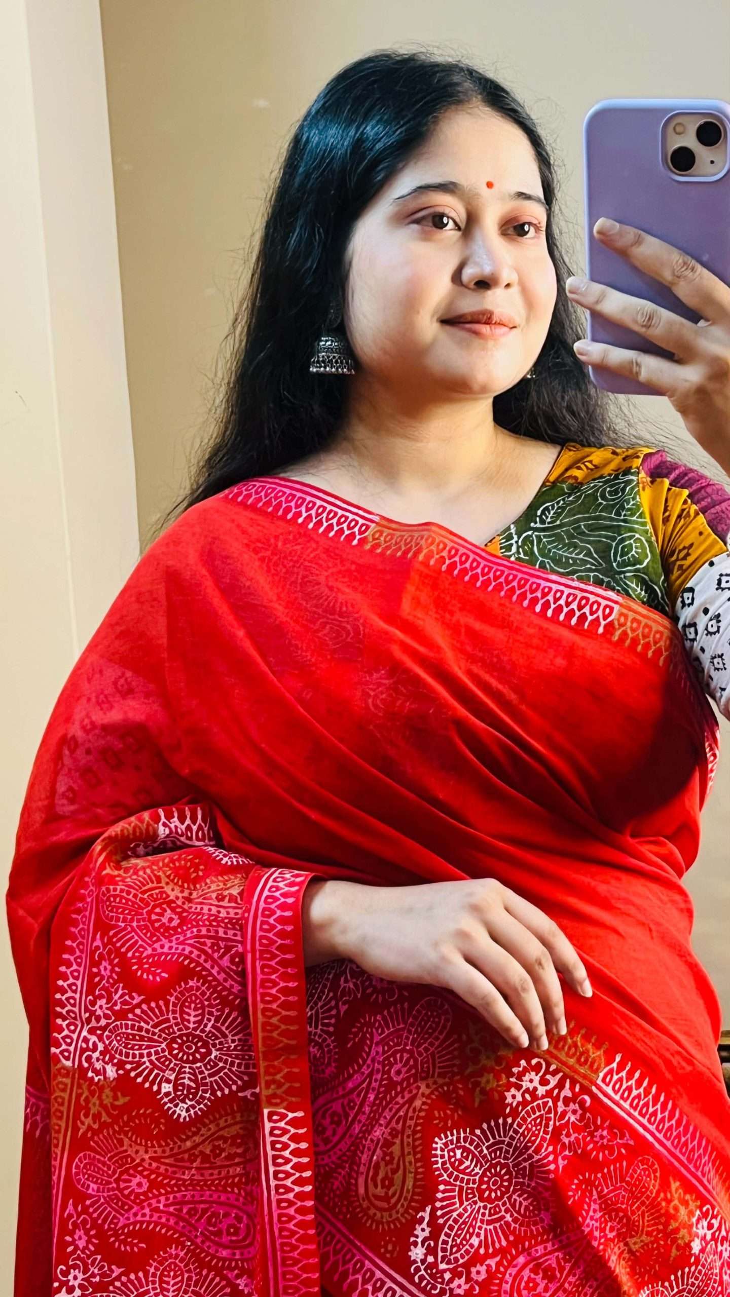 ১৪ হাতের পিওর সুতি শাড়ি (4)