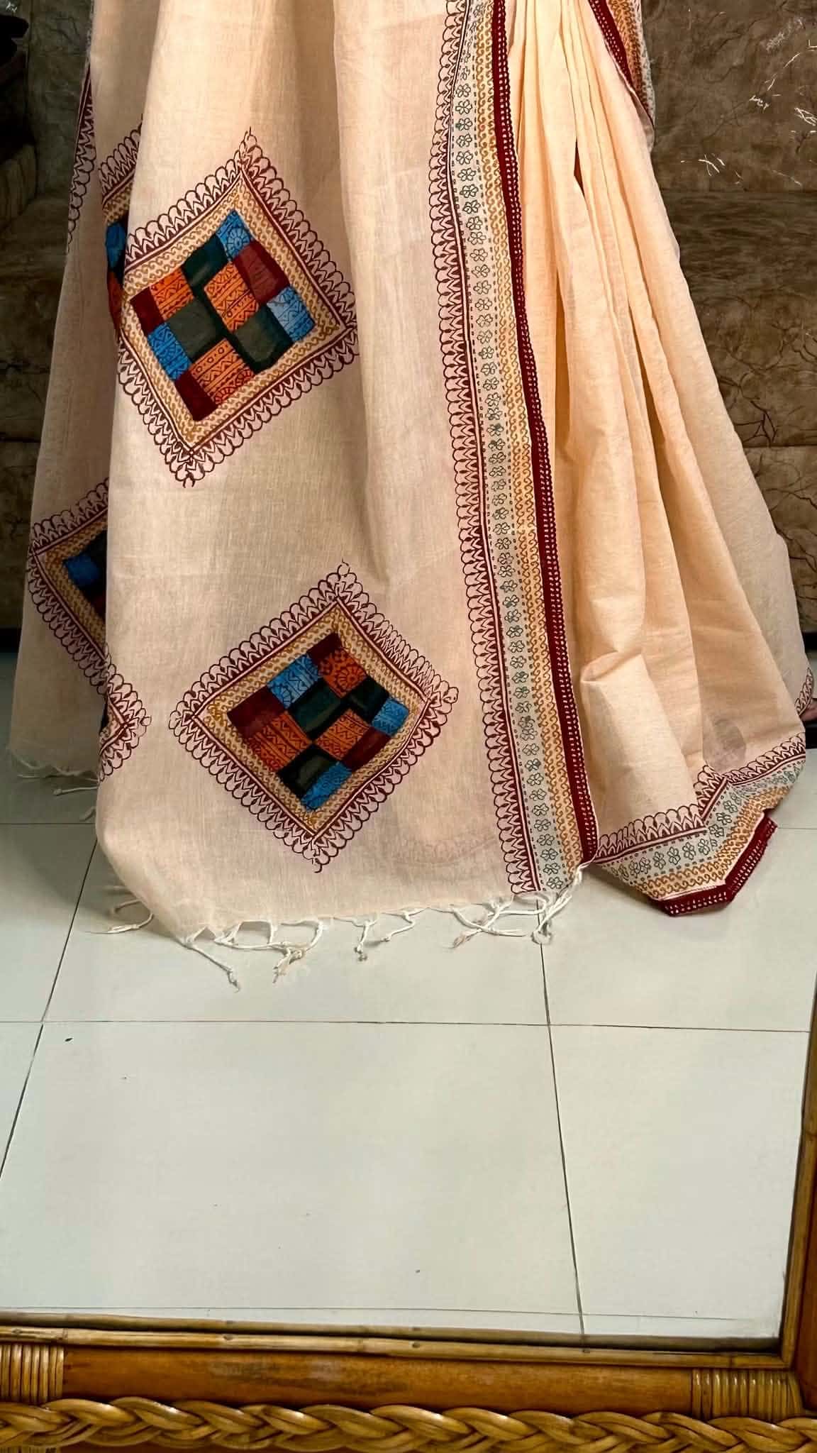 ১৪ হাতের পিওর সুতি শাড়ি (4) copy 0