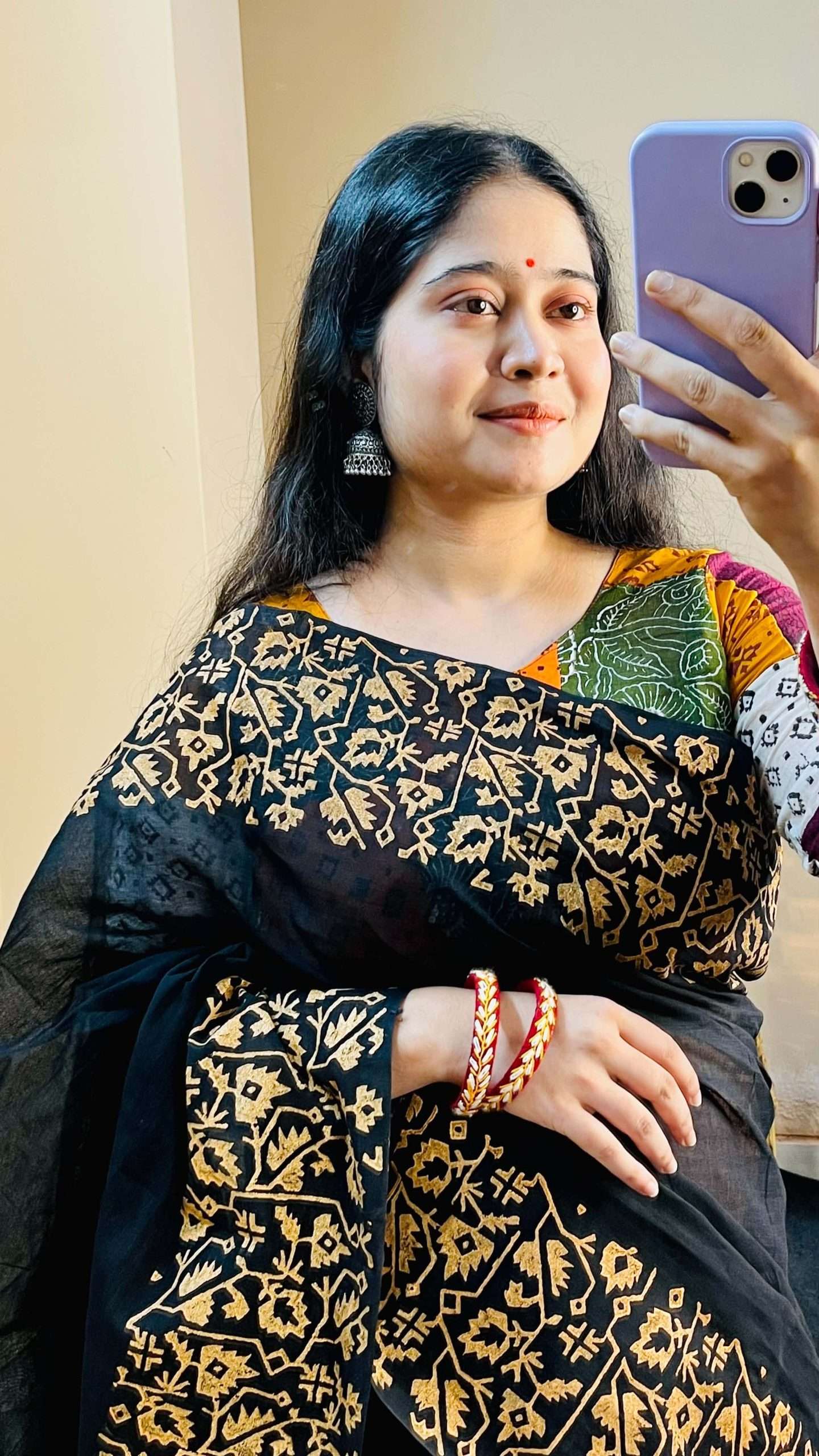 ১৪ হাতের পিওর সুতি শাড়ি (8)