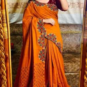 ১৪ হাতের পিওর সুতি শাড়ি (1)