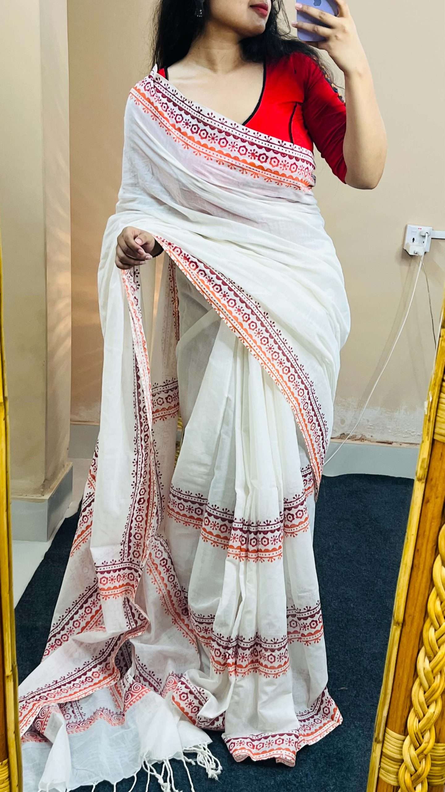 ১৪ হাতের পিওর সুতি শাড়ি (1)