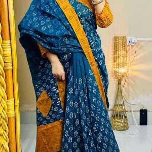 ১৪ হাতের পিওর সুতি শাড়ি (1)