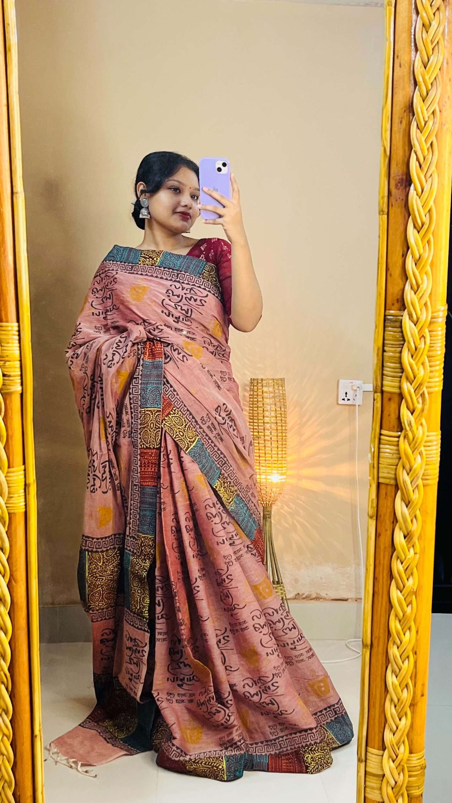 ১৪ হাতের পিওর সুতি শাড়ি (12)