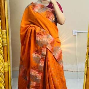১৪ হাতের পিওর সুতি শাড়ি