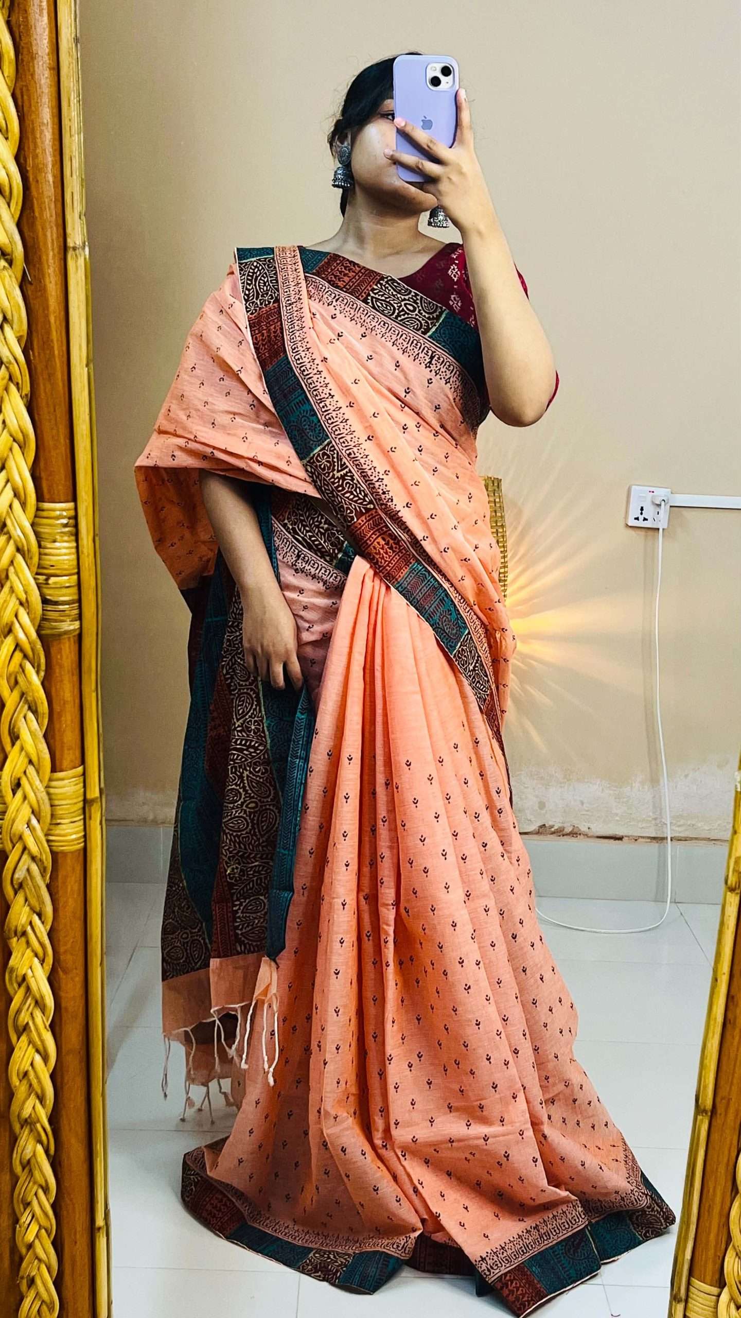১৪ হাতের পিওর সুতি শাড়ি (2)