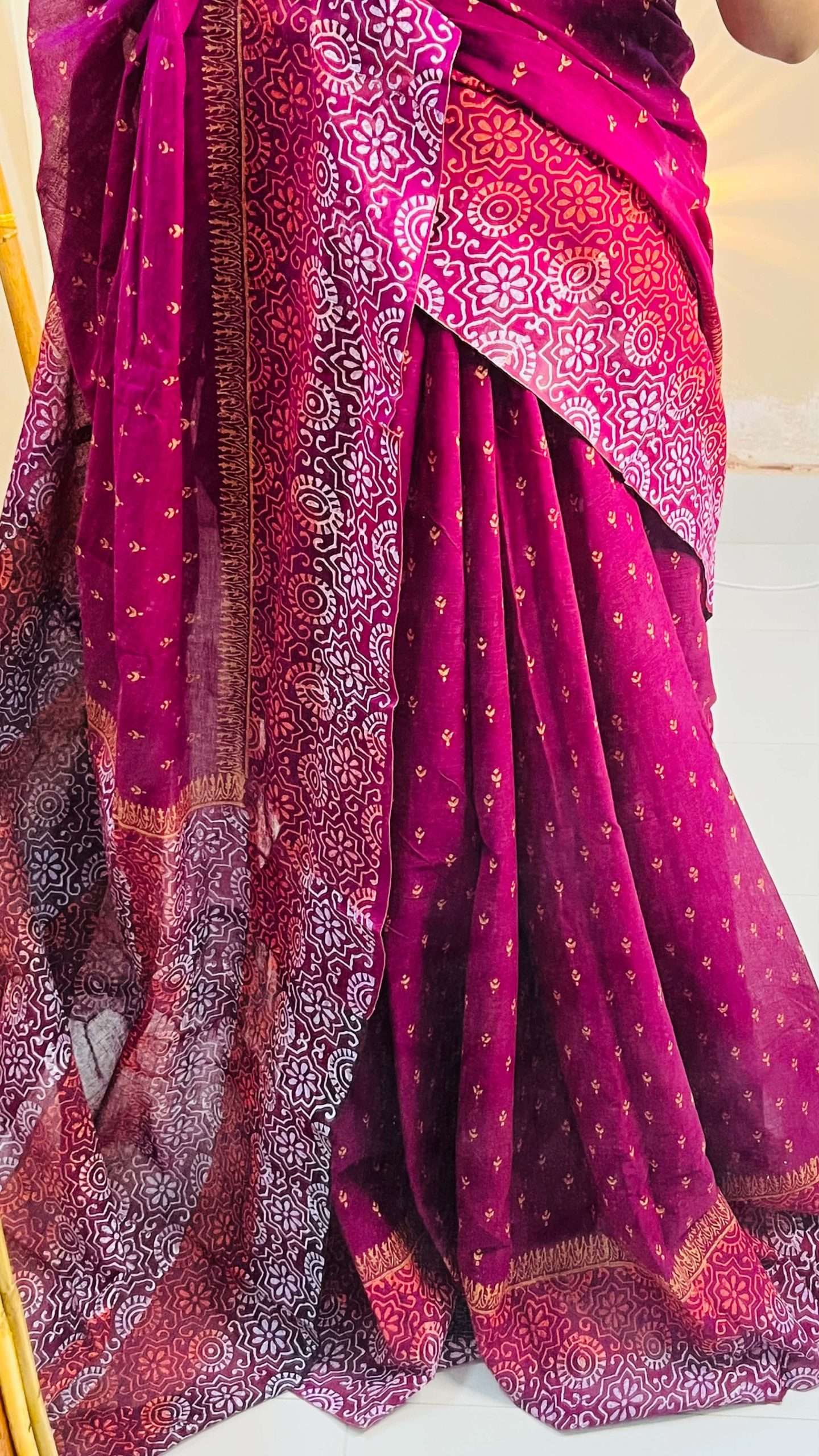 ১৪ হাতের পিওর সুতি শাড়ি (2)