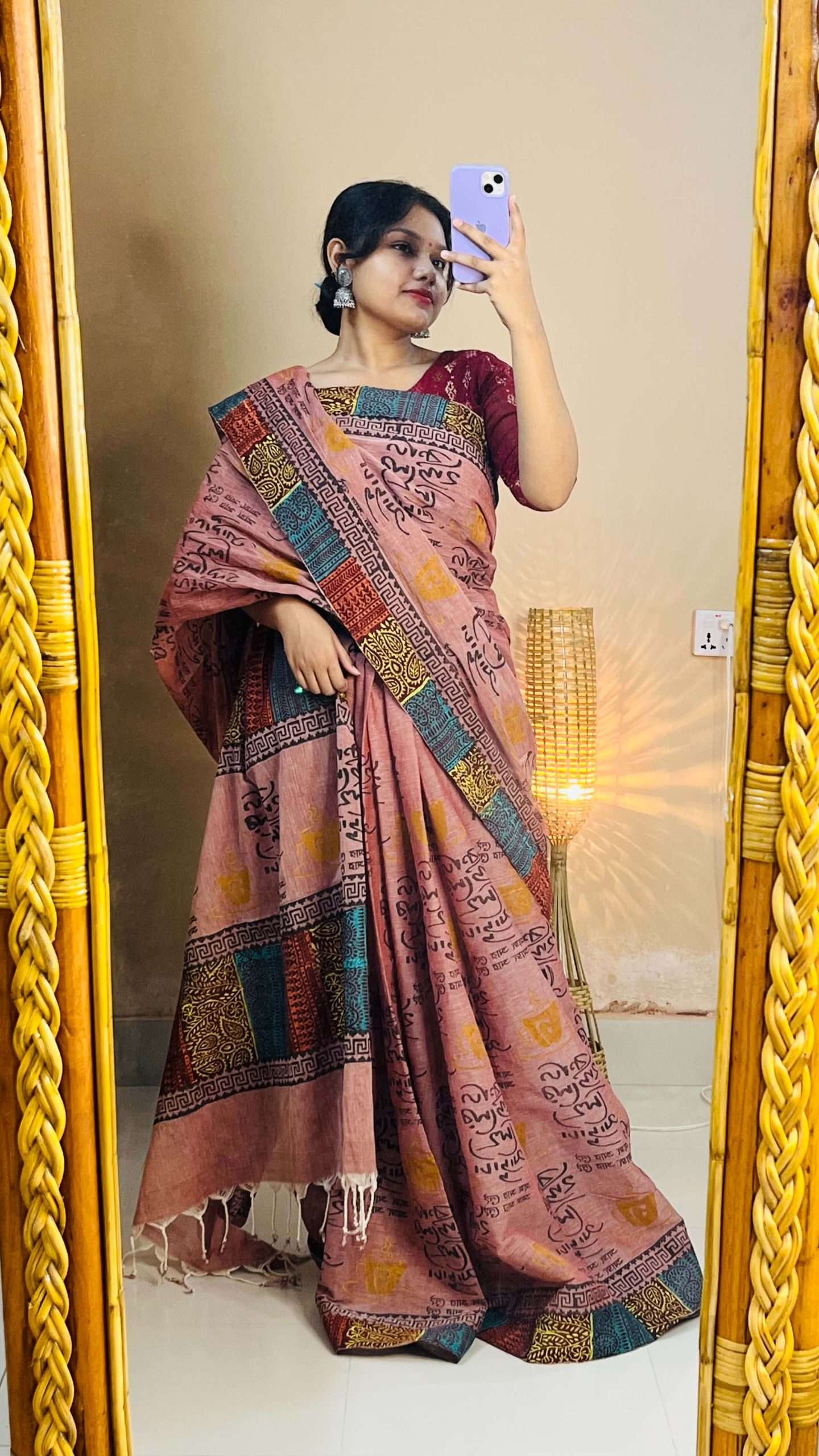 ১৪ হাতের পিওর সুতি শাড়ি (2)