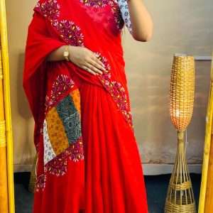 ১৪ হাতের পিওর সুতি শাড়ি (2)