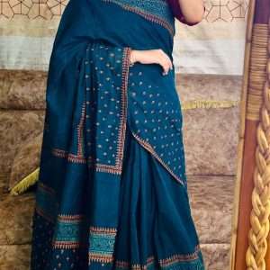১৪ হাতের পিওর সুতি শাড়ি (2)