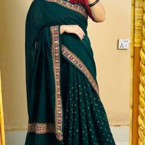 ১৪ হাতের পিওর সুতি শাড়ি (3)