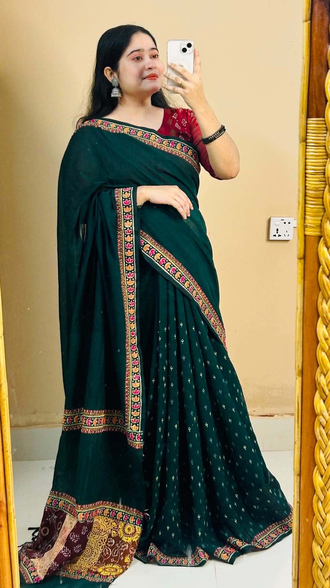 ১৪ হাতের পিওর সুতি শাড়ি (3)
