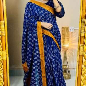 ১৪ হাতের পিওর সুতি শাড়ি (4)