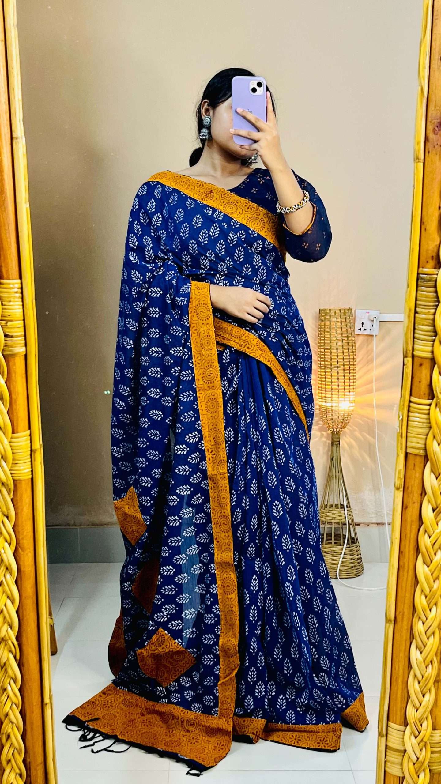 ১৪ হাতের পিওর সুতি শাড়ি (4)