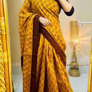 ১৪ হাতের পিওর সুতি শাড়ি (5)