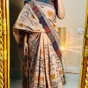 ১৪ হাতের পিওর সুতি শাড়ি (5)