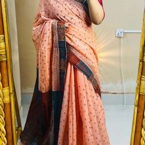 ১৪ হাতের পিওর সুতি শাড়ি (5)