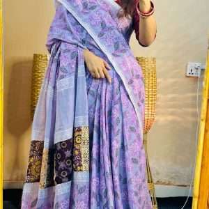 ১৪ হাতের পিওর সুতি শাড়ি (5)
