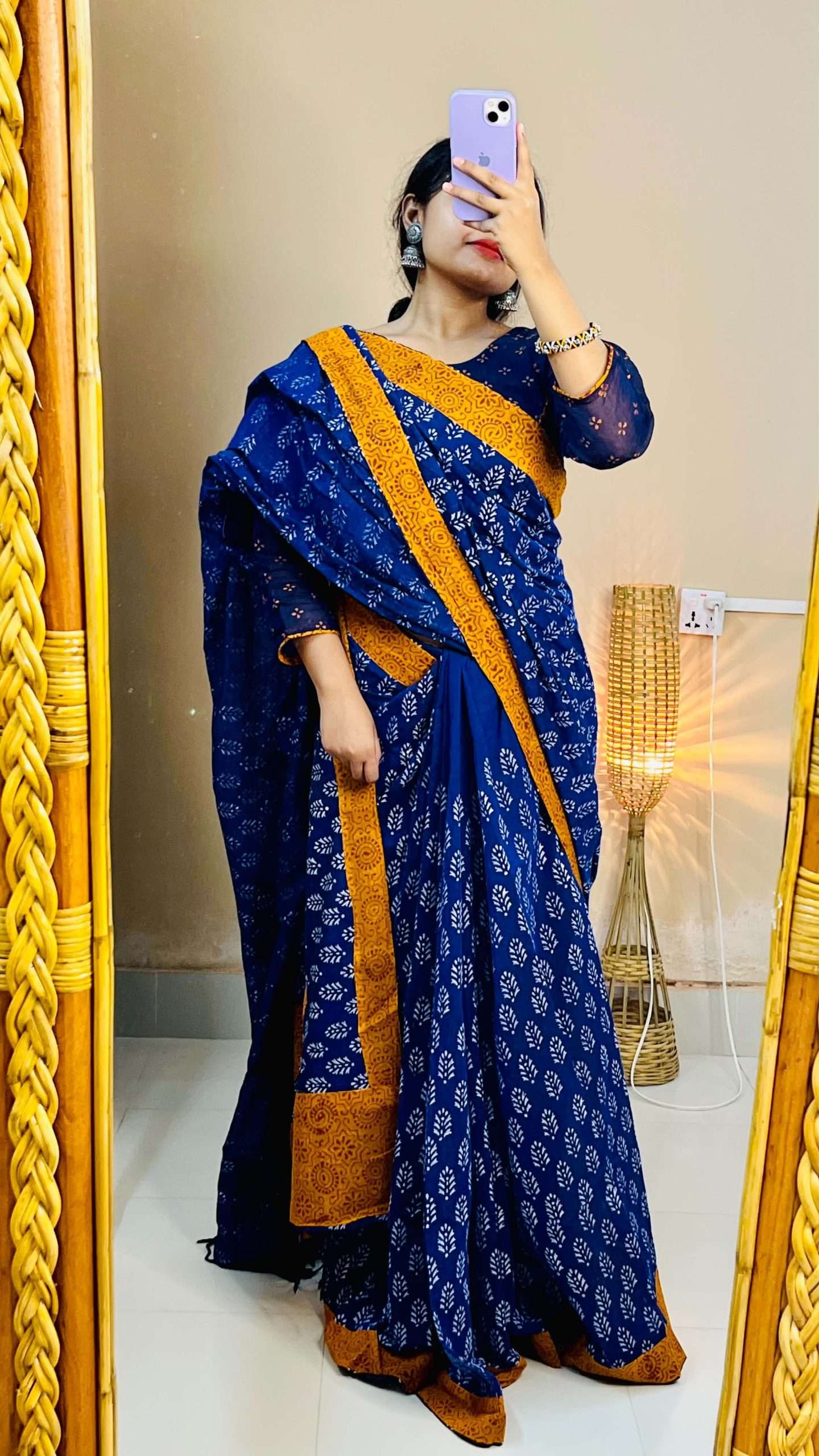 ১৪ হাতের পিওর সুতি শাড়ি (5)