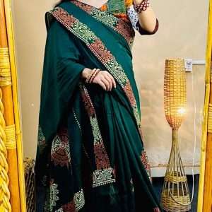 ১৪ হাতের পিওর সুতি শাড়ি (6)