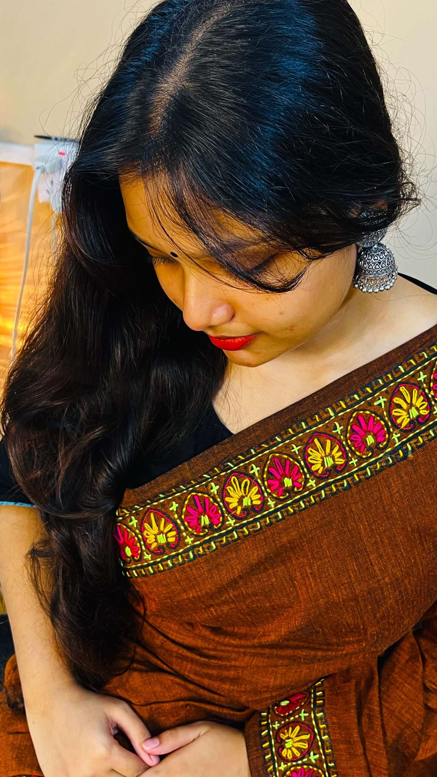 ১৪ হাতের পিওর সুতি শাড়ি (6)