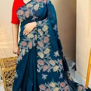 ১৪ হাতের পিওর সুতি শাড়ি (7)