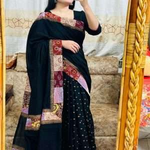 ১৪ হাতের পিওর সুতি শাড়ি (8)