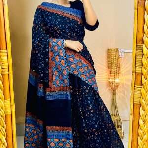 ১৪ হাতের পিওর সুতি শাড়ি (9)
